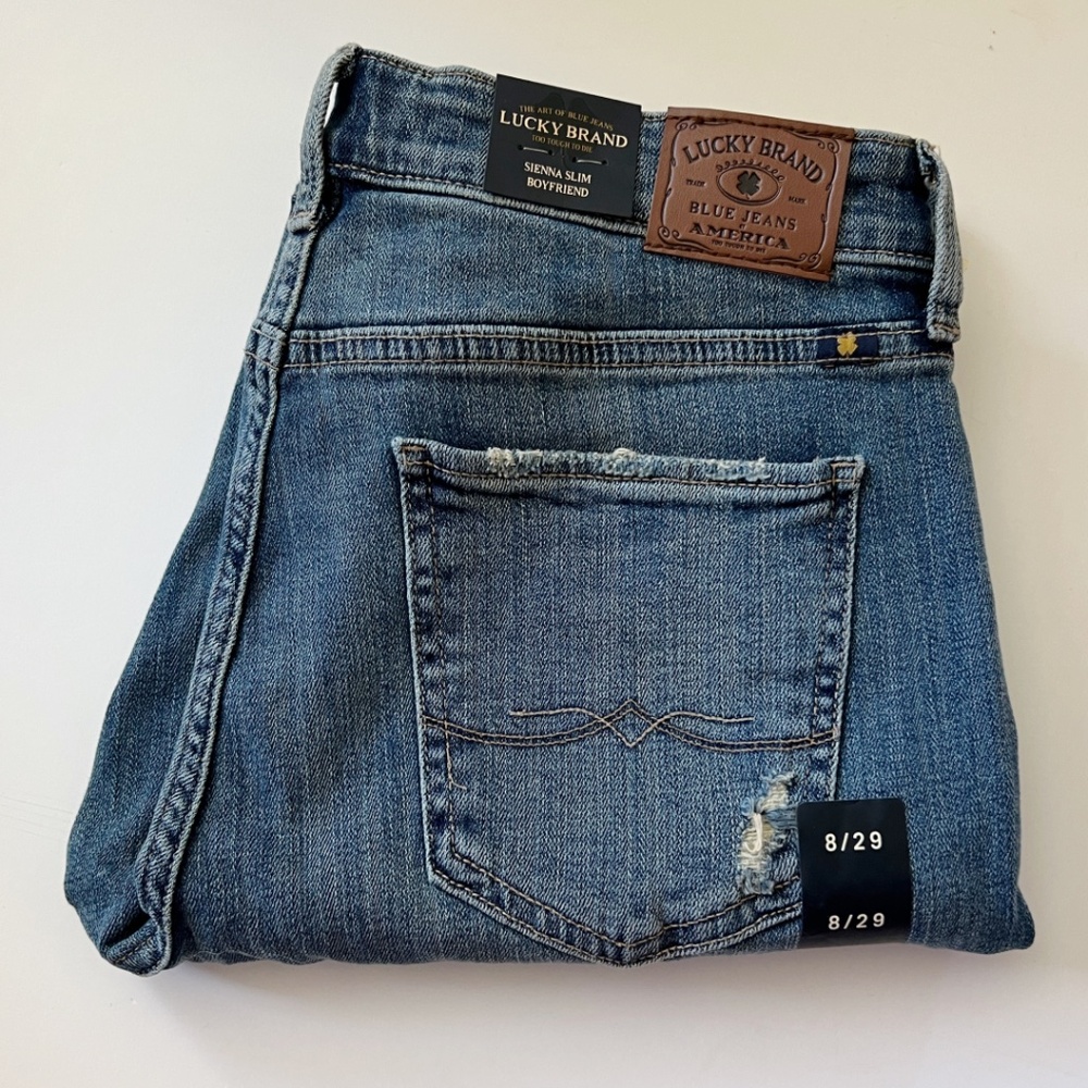Lucky Brand Womens Mid Rise Sienna Boyfriend Jean Size 8